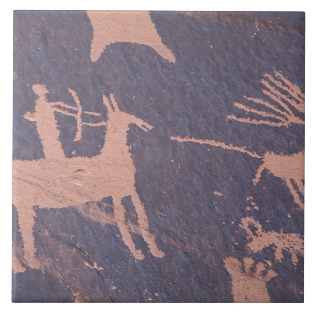 Newspaper Rock, S.P., ABER in der Nähe von Montice Fliese (Vorderseite)