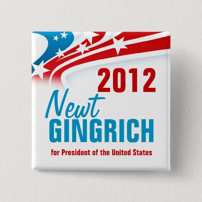 Newt Gingich Button (Vorderseite)