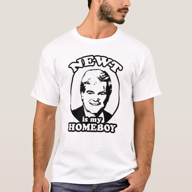 NEWT GINGRICH IST MEIN HOMEBOY T-Shirt (Vorderseite)