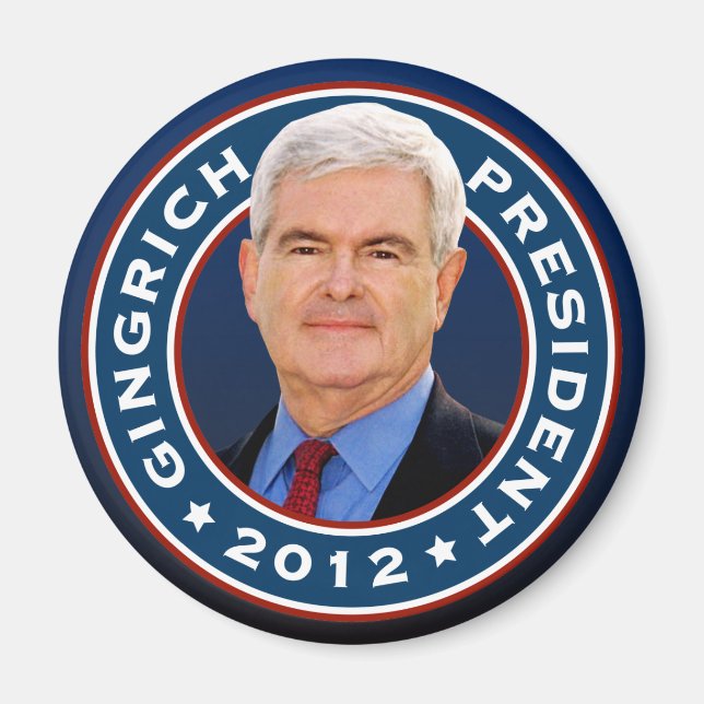 Newt Gingrich Konservativer für Präsident Magnet (Vorne)