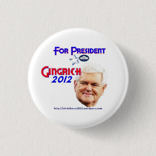 Newt- Gingrichkampagnen-Knöpfe Button