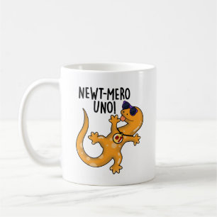 Newt-mero Uno Funny Newt Pun Kaffeetasse