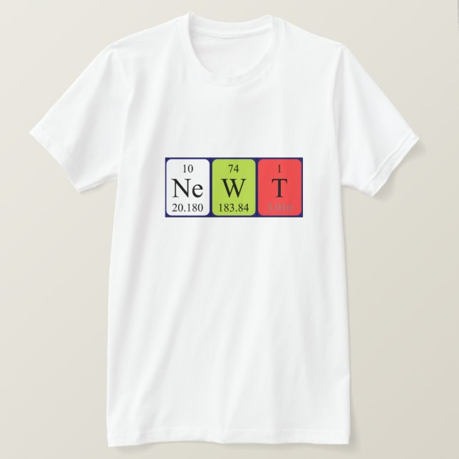 Newt Periodenname Shirt (Design vorne)