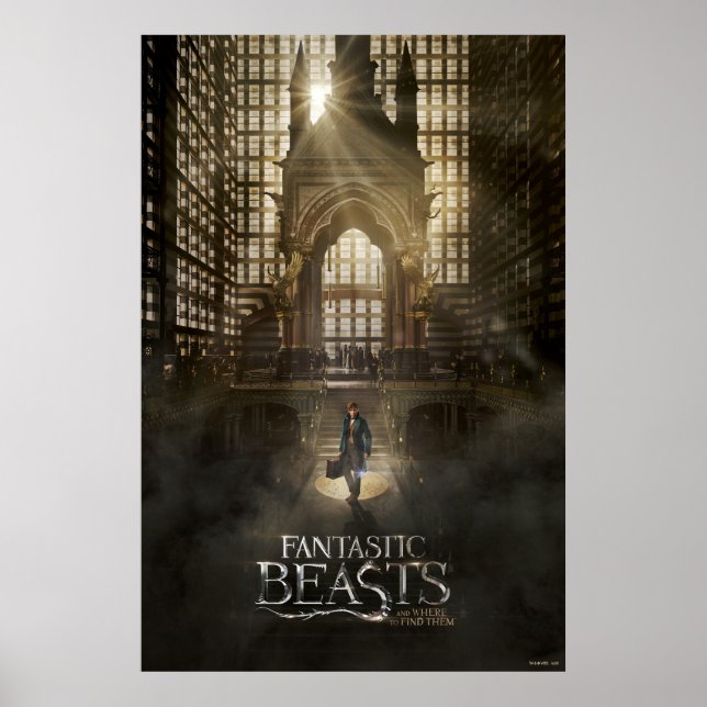 NEWT SCAMANDER™ am Hauptsitz von MACUSA™ Poster (Vorne)