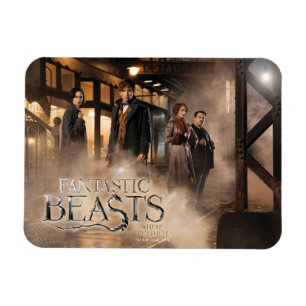 NEWT SCAMANDER™ & Co. am Bahnhof Magnet