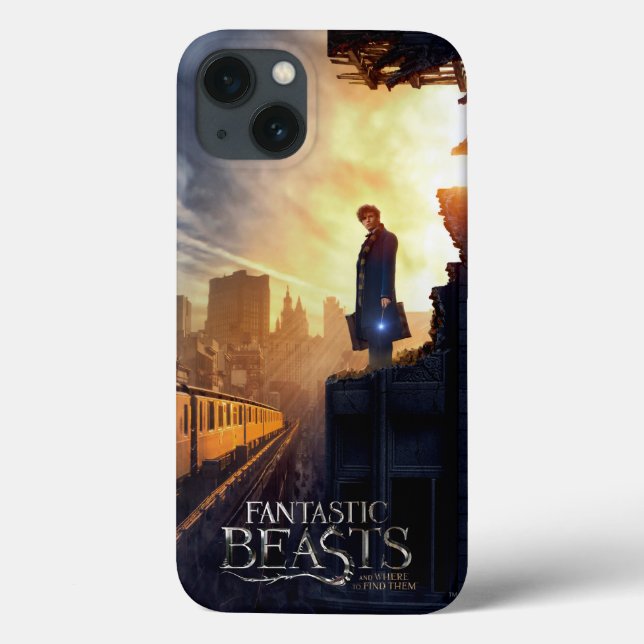NEWT SCAMANDER™ in Destroyed Building Case-Mate iPhone Hülle (Rückseite)