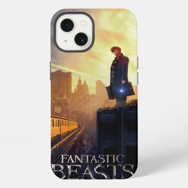 NEWT SCAMANDER™ in zerstörtem Gebäude iPhone Hülle (Rückseite)