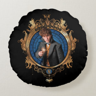 NEWT SCAMANDER™-Portrait Rundes Kissen