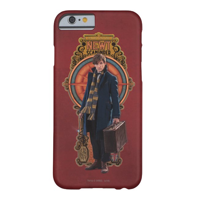 NEWT SCAMANDER™ Stehend Art Nouveau Panel Case-Mate iPhone Hülle (Rückseite)