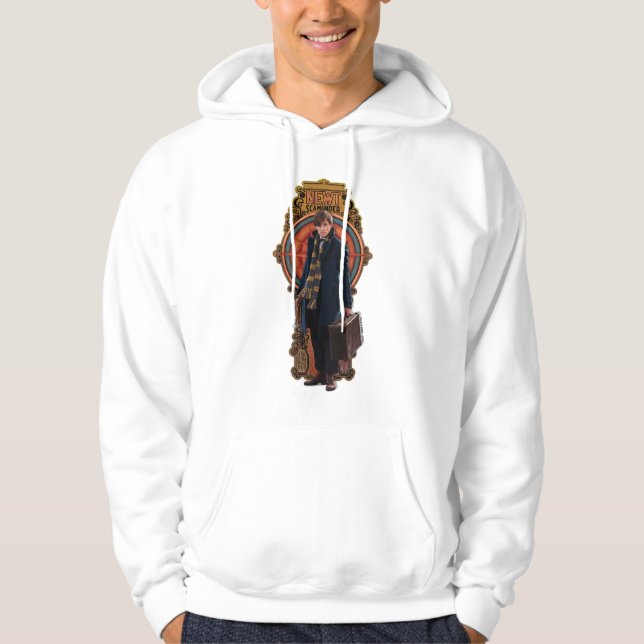 NEWT SCAMANDER™ Stehend Art Nouveau Panel Hoodie (Vorderseite)