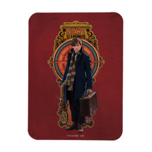 NEWT SCAMANDER™ Stehend Art Nouveau Panel Magnet