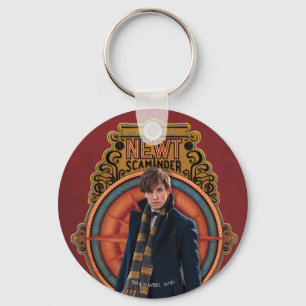 NEWT SCAMANDER™ Stehend Art Nouveau Panel Schlüsselanhänger