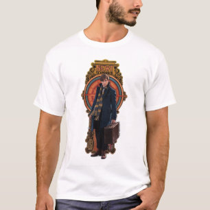 NEWT SCAMANDER™ Stehend Art Nouveau Panel T-Shirt