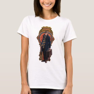 NEWT SCAMANDER™ Stehend Art Nouveau Panel T-Shirt