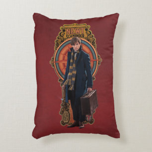 NEWT SCAMANDER™ Stehend Art Nouveau Panel Zierkissen