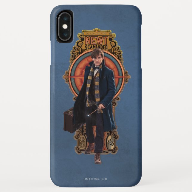 NEWT SCAMANDER™ Walking Art Nouveau Panel Case-Mate iPhone Hülle (Rückseite)