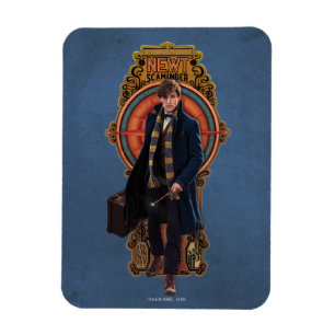 NEWT SCAMANDER™ Walking Art Nouveau Panel Magnet