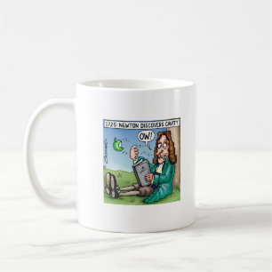 Newton entdeckt Hohlraum Kaffeetasse