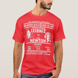 Newton gegen Leibniz Mathematiker Gift Mah Calculu T-Shirt