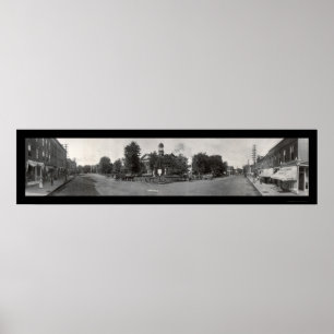 Newton, Iowa Foto 1907 Poster