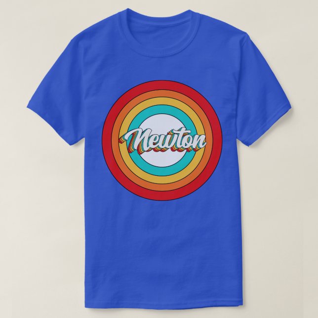 Newton Name Shirt Vintag Newton Circle (Design vorne)