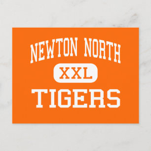 Newton North - Tigers - High - Newton Postkarte