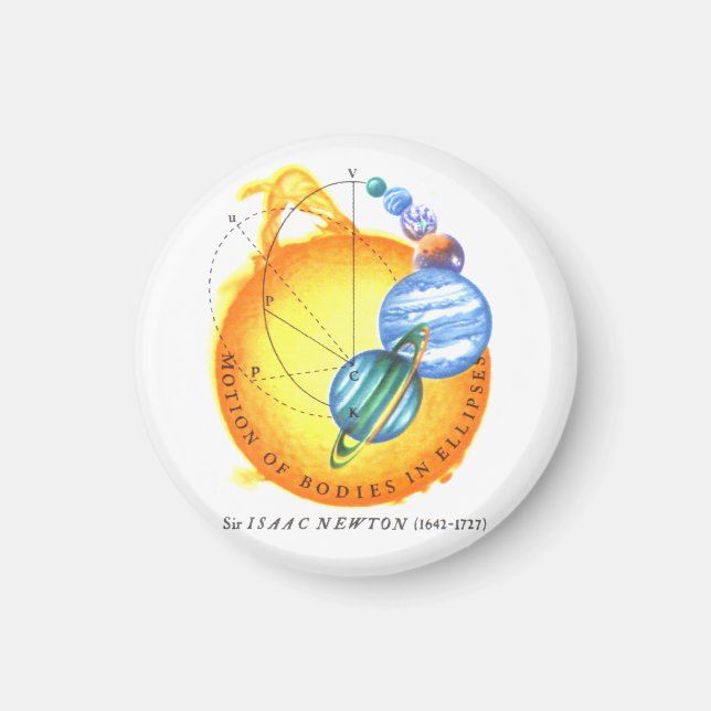 Newton Orbits Magnet (Vorne)