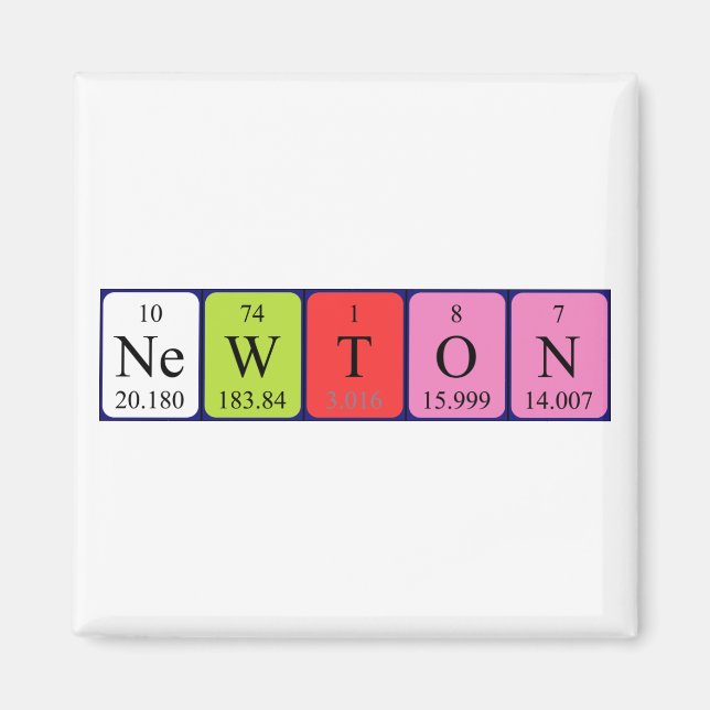Newton Periodenmagnet Magnet (Vorne)