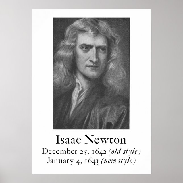 Newton Poster (Vorne)