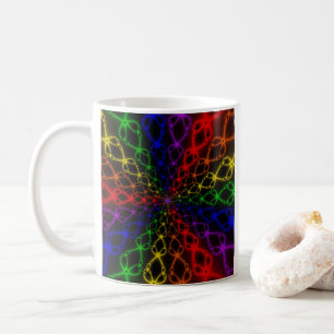 Newton Rainbow   Rainbow Fraktal Art Kaffeetasse