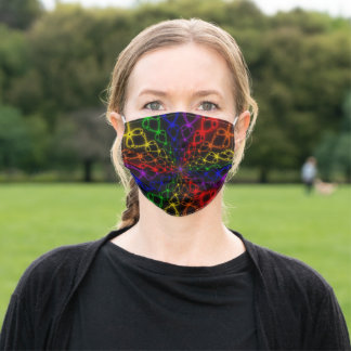 Newton Rainbow | Rainbow Fraktal Art Mund-Nasen-Maske Aus Stoff
