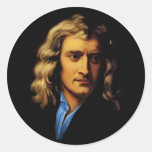 Newton Runder Aufkleber