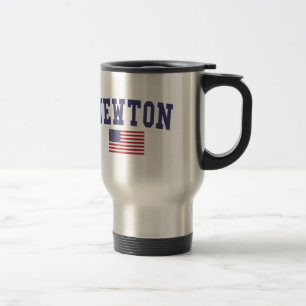 Newton US Flag Reisebecher