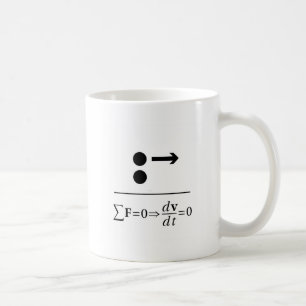 Newtons erstes Gesetz Tasse