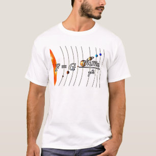 Newtons Gesetze zur Universellen Gravitation. T-Shirt