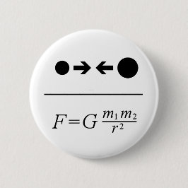 Newtons Gravitation-Gesetz Button
