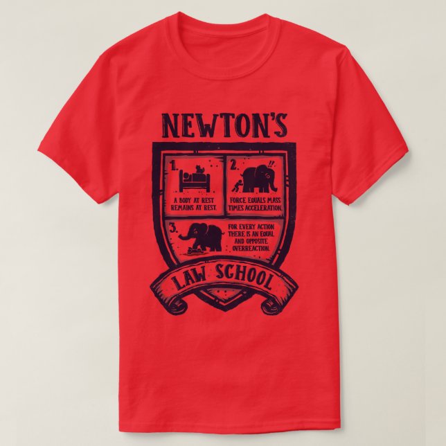 Newtons Law School T-Shirt (Design vorne)