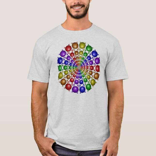 Newtons Regenbogen-Shirt T-Shirt (Vorderseite)