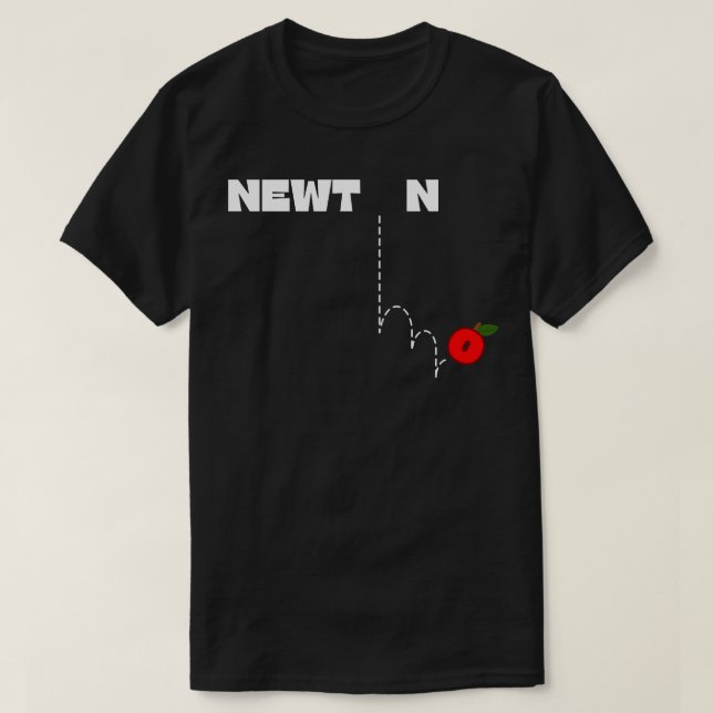 Newtonsche Schwerkraftgesetz 1 T-Shirt (Design vorne)