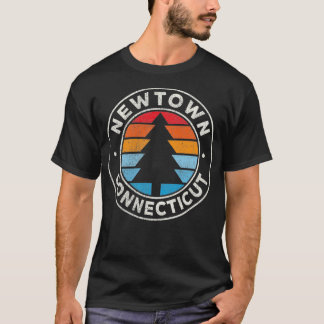 Newtown Connecticut CT Vintag Graphic Retro 70er P T-Shirt