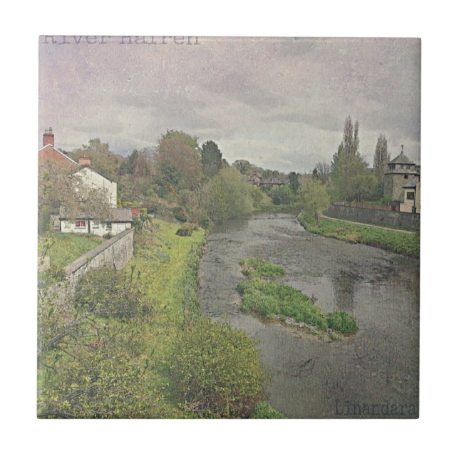 Newtown, Powys Fliese (Vorderseite)