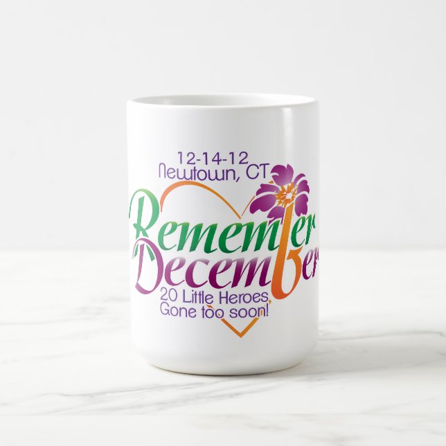 Newtown Remember December Memorial Kaffeetasse (Mittel)