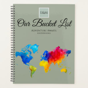 NewWeds BUCKET LIST World Travel Map Theme Planer