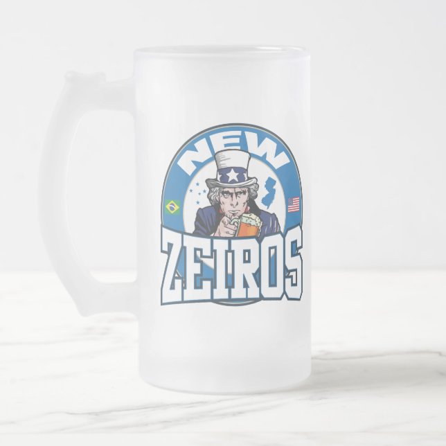 NewZeiros Frozen-Tasse Mattglas Bierglas (Links)