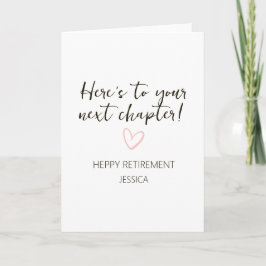 Next Chapter Personalized Retirement Gift Karte