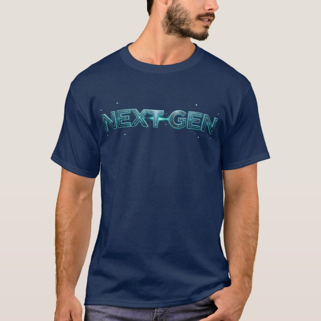 Next Gen Futuristisches Logo T-Shirt (Vorderseite)