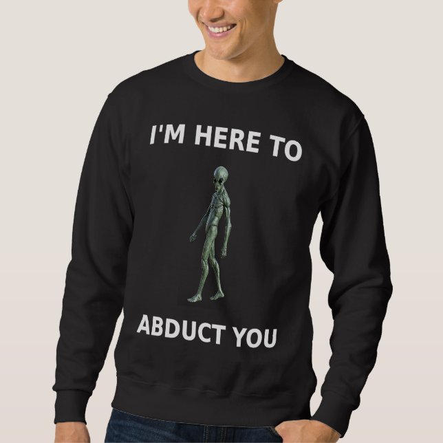 Next Level Alien Abduction Gaming Ware Premium War Sweatshirt (Vorderseite)