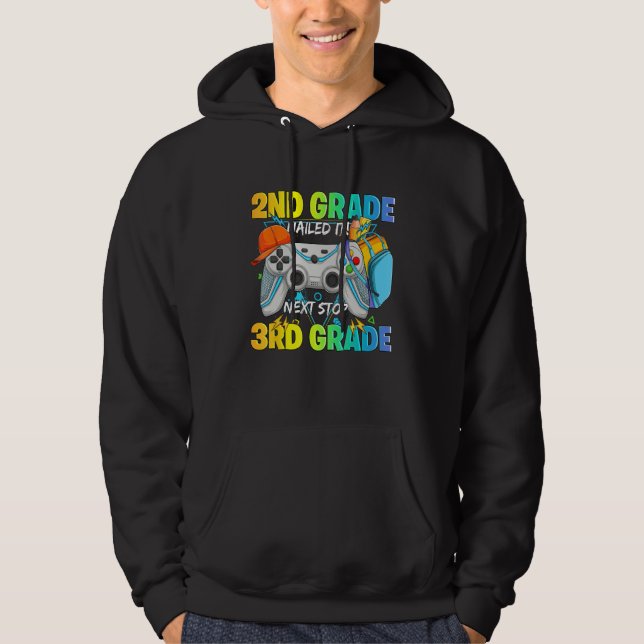 Next stop 3rd grade 2nd grade nailed it Graduate V Hoodie (Vorderseite)