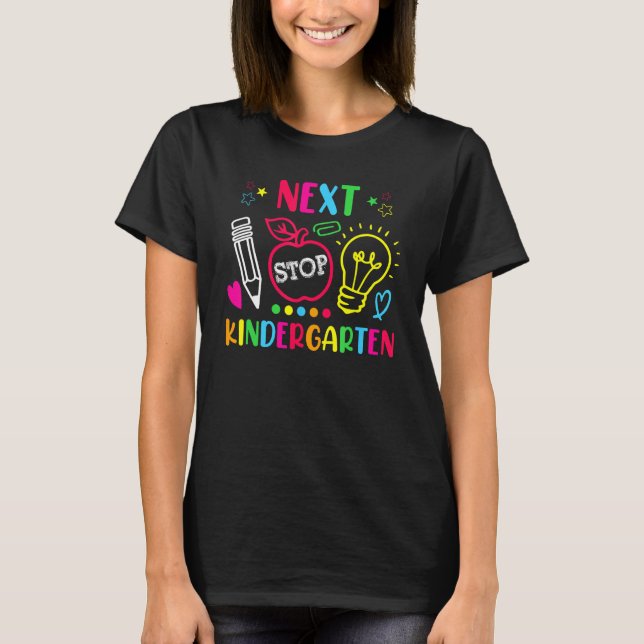 Next Stop Kindergarten Preschool Graduation 2023 B T-Shirt (Vorderseite)