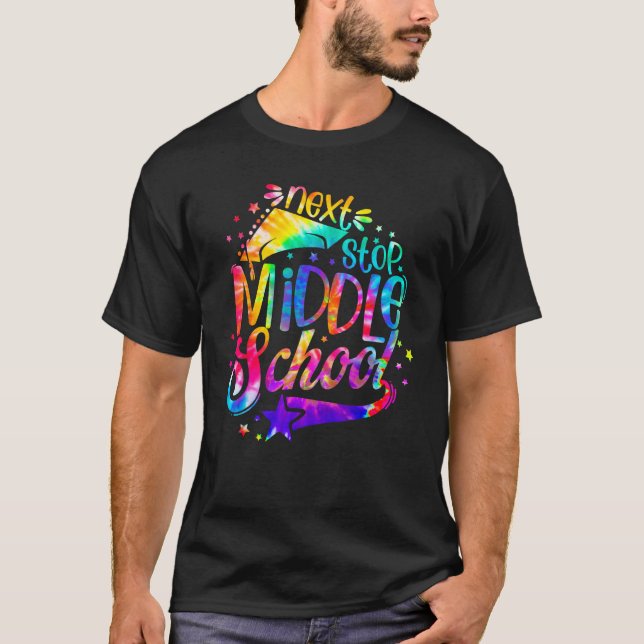 Next Stop Middle School Graduation Happy Last Day  T-Shirt (Vorderseite)